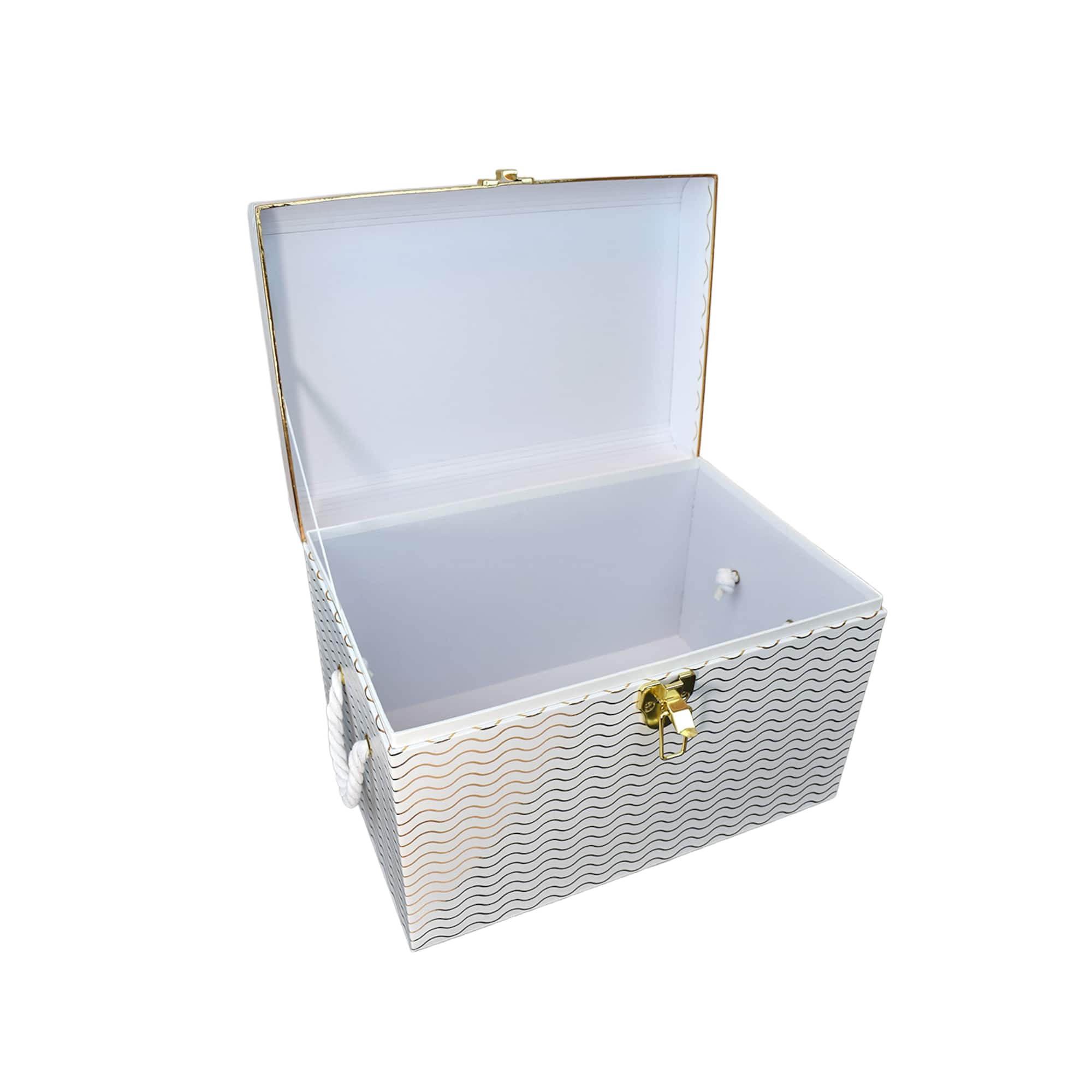Medium Gold Waves Trunk Box by Ashland®